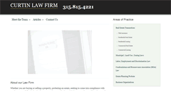 Desktop Screenshot of curtinlawpc.com