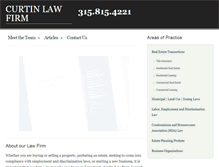 Tablet Screenshot of curtinlawpc.com